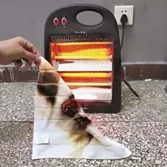 阻燃不意味着不燃，使用暖风机如何避免着火？